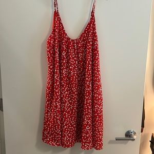BISOUXX Red Floral Dress